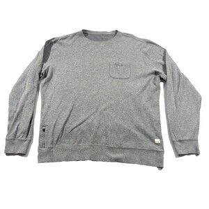 Vuori Sweater Mens Gray Jefferys Pullover Athletic Fleece Sweatshirt Pocket XL